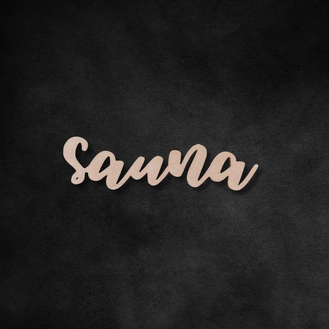 Puinen sauna - kyltti - Lahja ja Sisustus Juuttisäkki