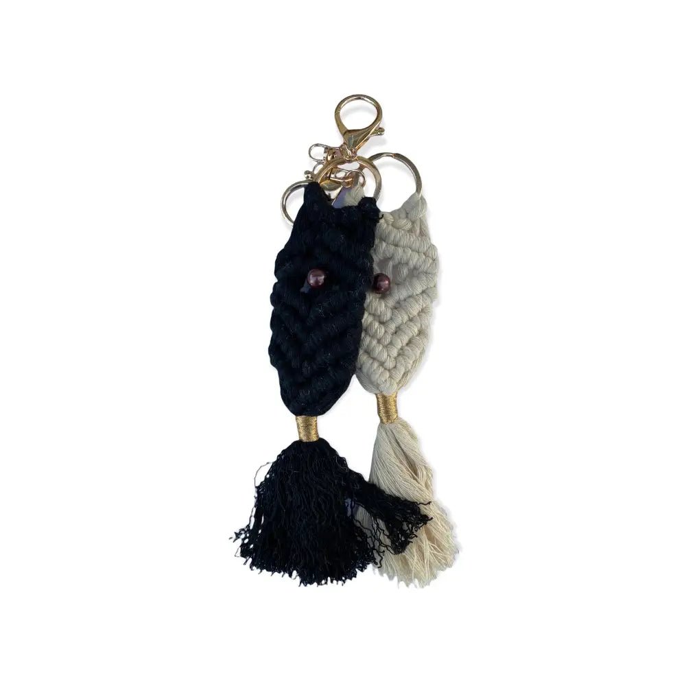Avaimenperä Macrame - Lahja ja Sisustus Juuttisäkki