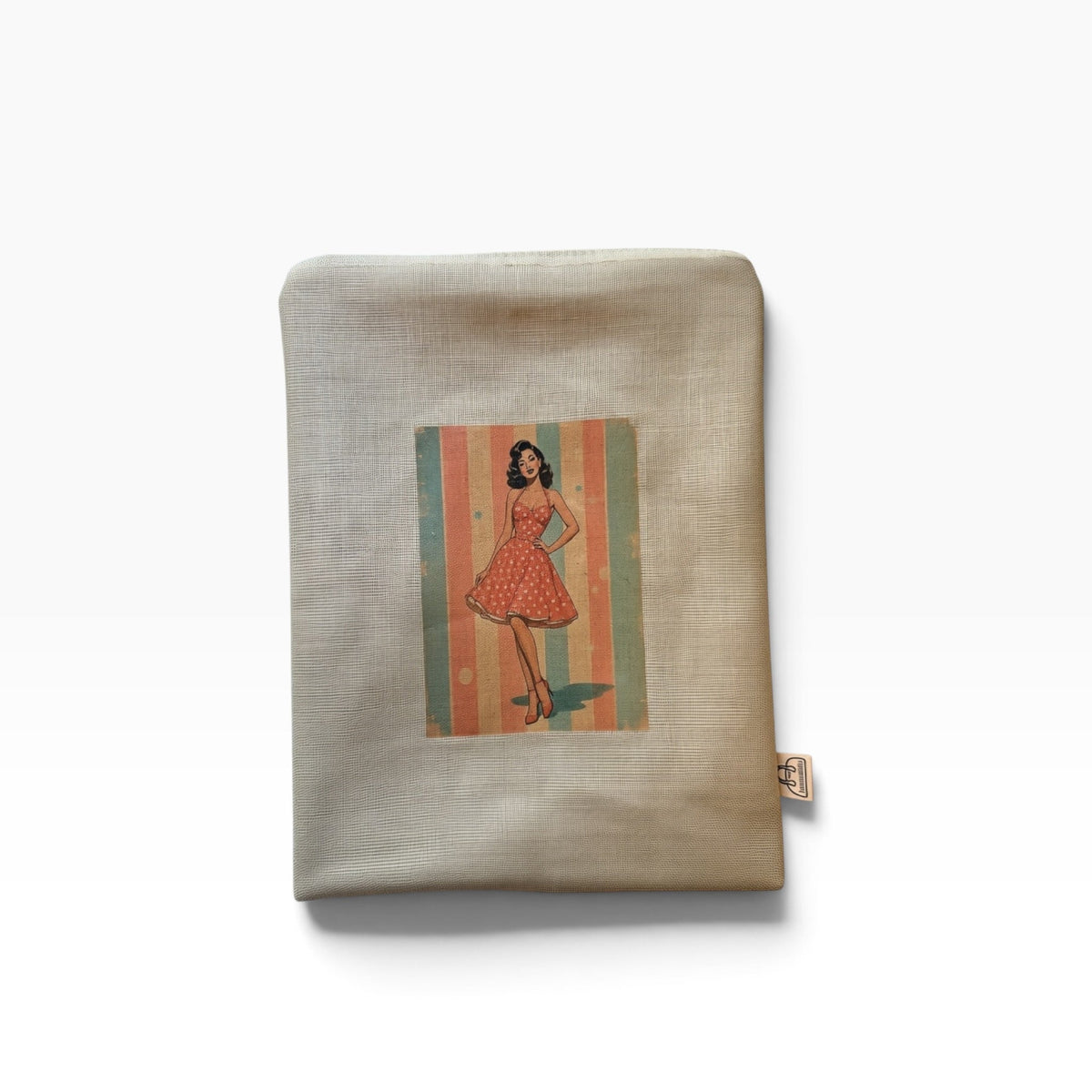 Meikkipussi Vintage -Lahja ja Sisustus Juuttisäkki
