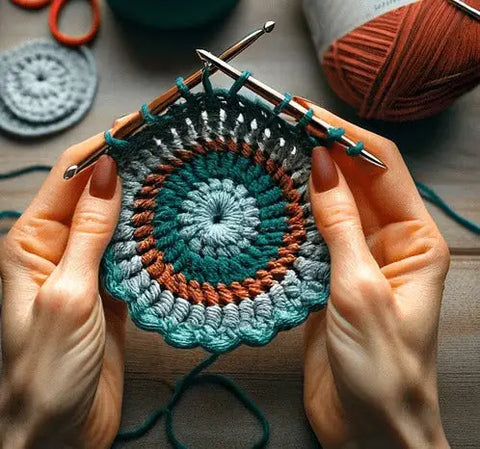 Crocheted platform instruction