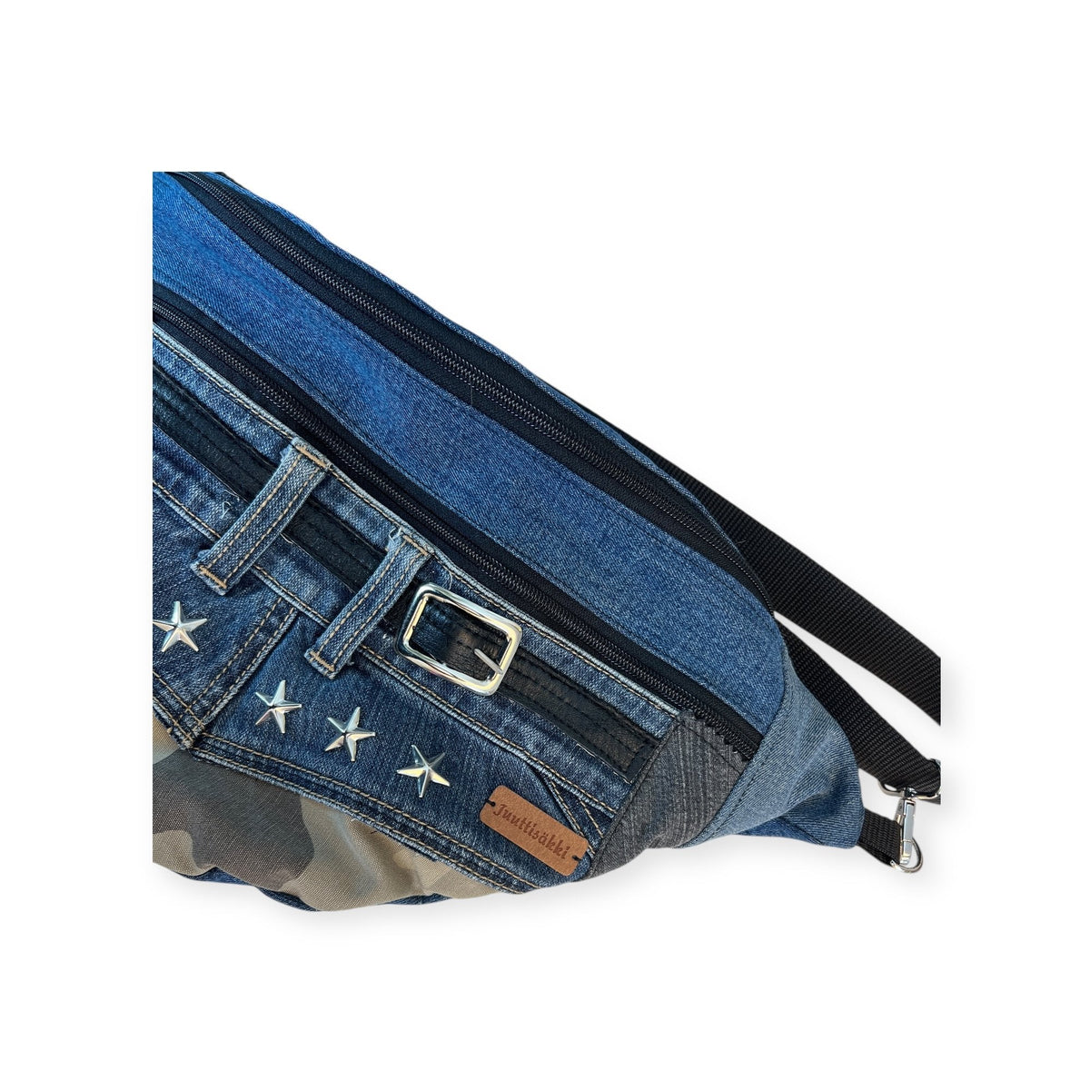 Vyölaukku - crossbody Farkku - Lahja ja Sisustus Juuttisäkki