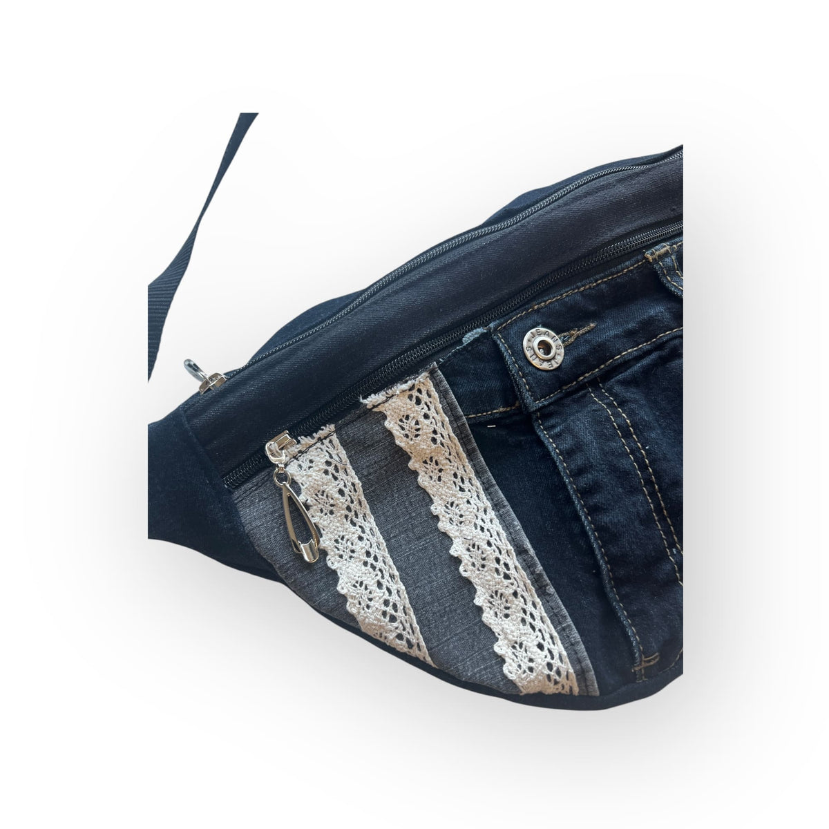 Vyölaukku - crossbody Farkku - Lahja ja Sisustus Juuttisäkki - 