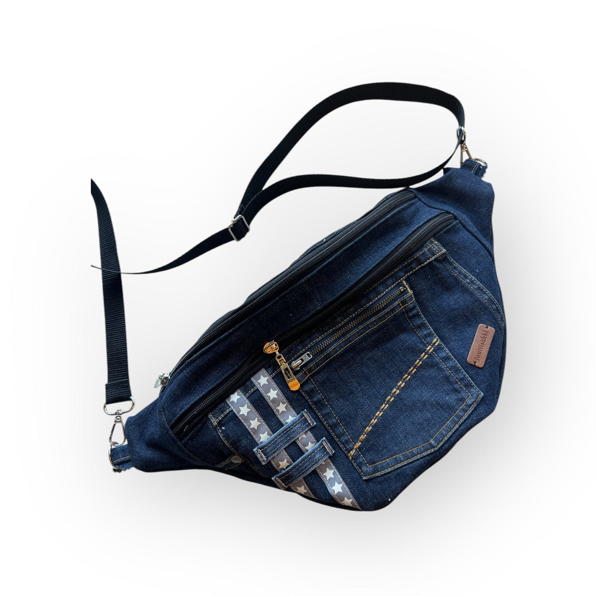Vyölaukku - crossbody Farkku - Lahja ja Sisustus Juuttisäkki - 